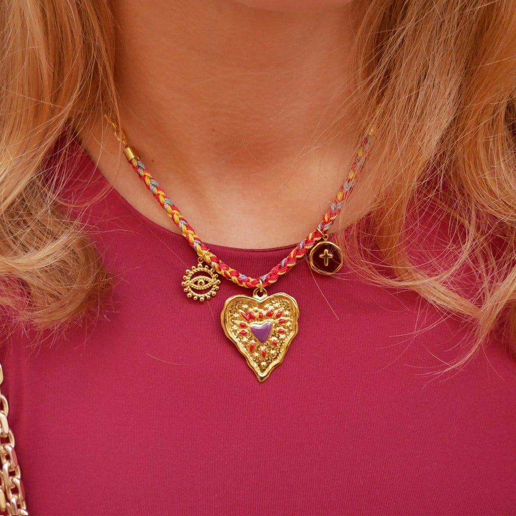 Collier charmes xoxo