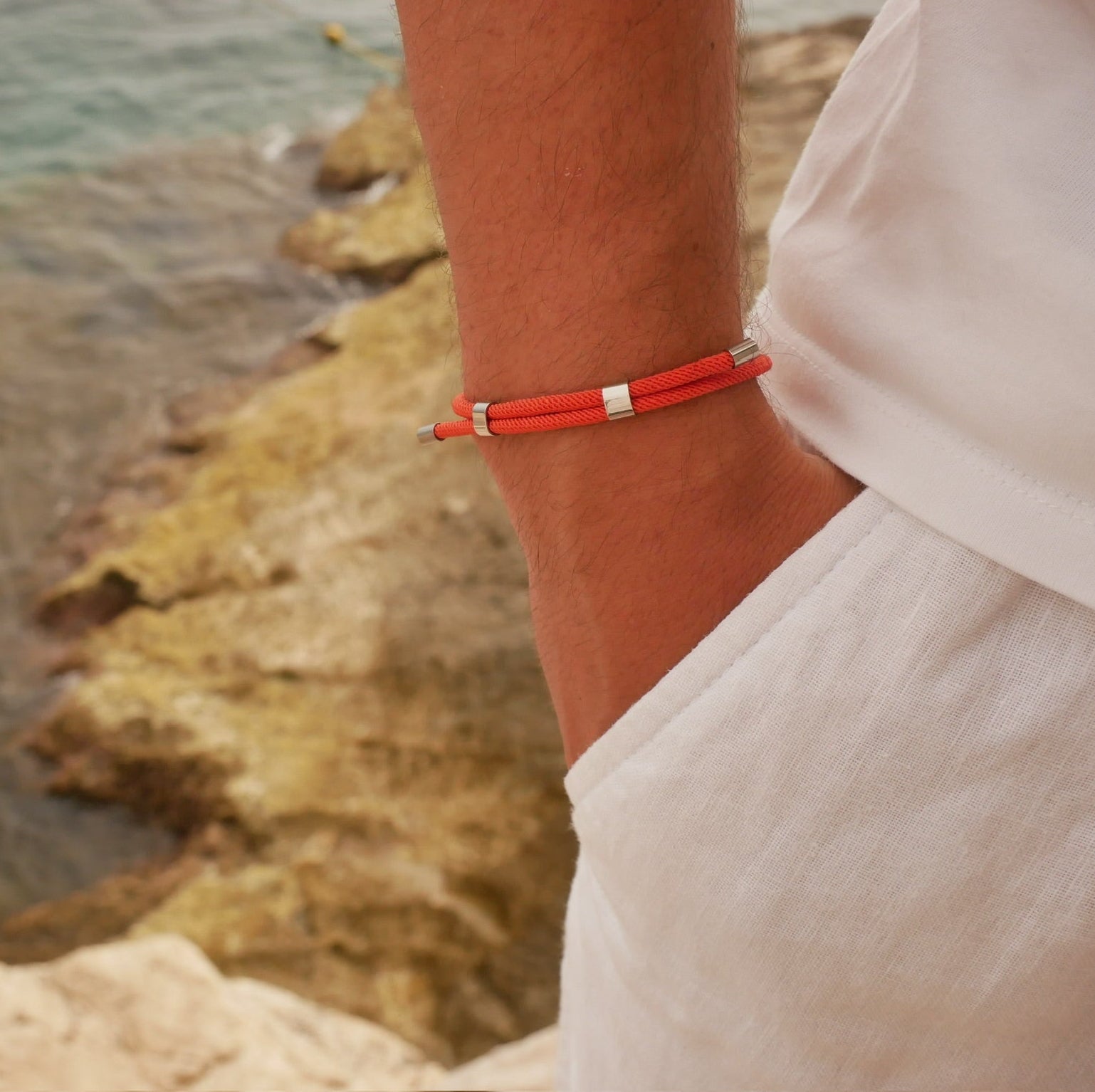 Bracelet cordon homme