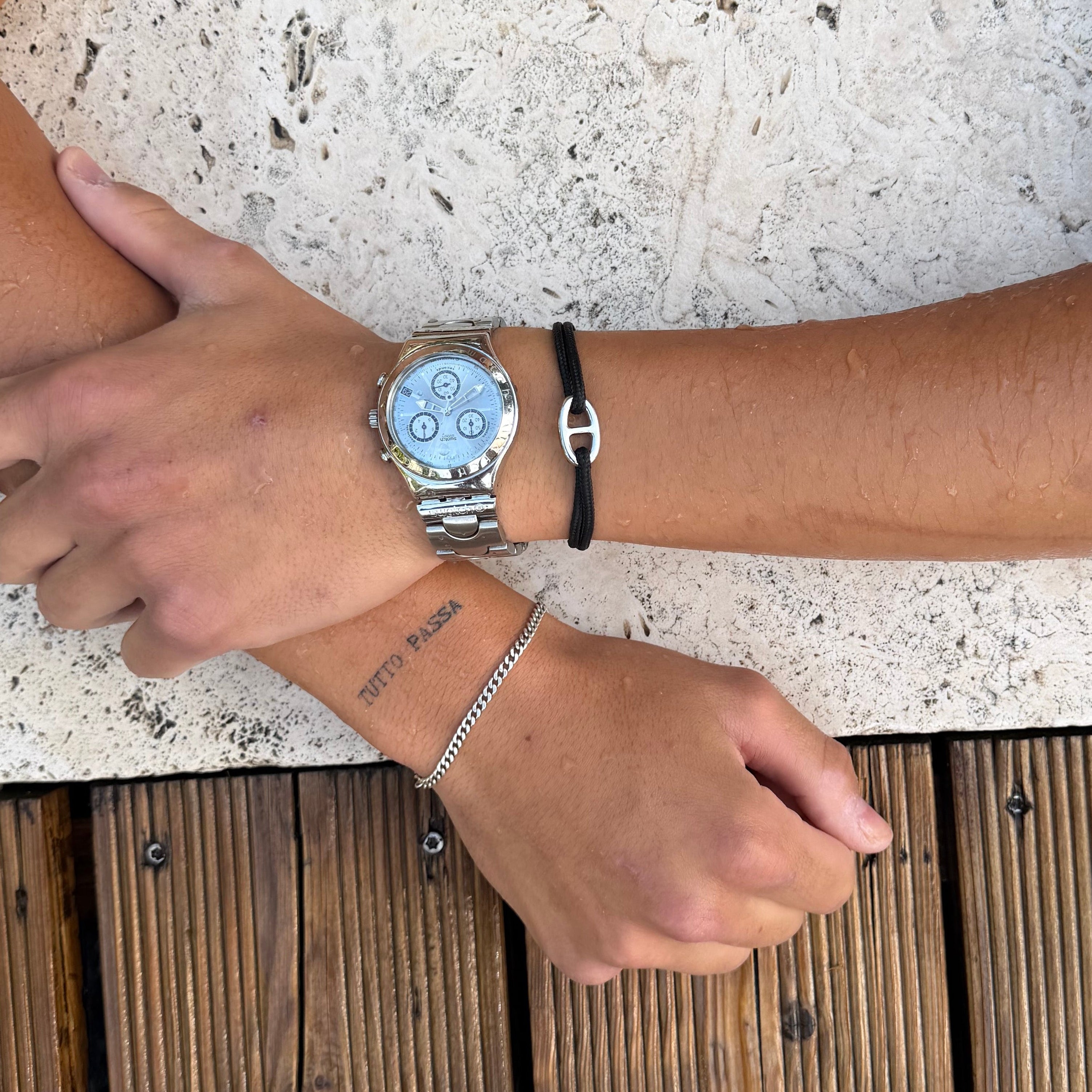 Bracelet maille marine