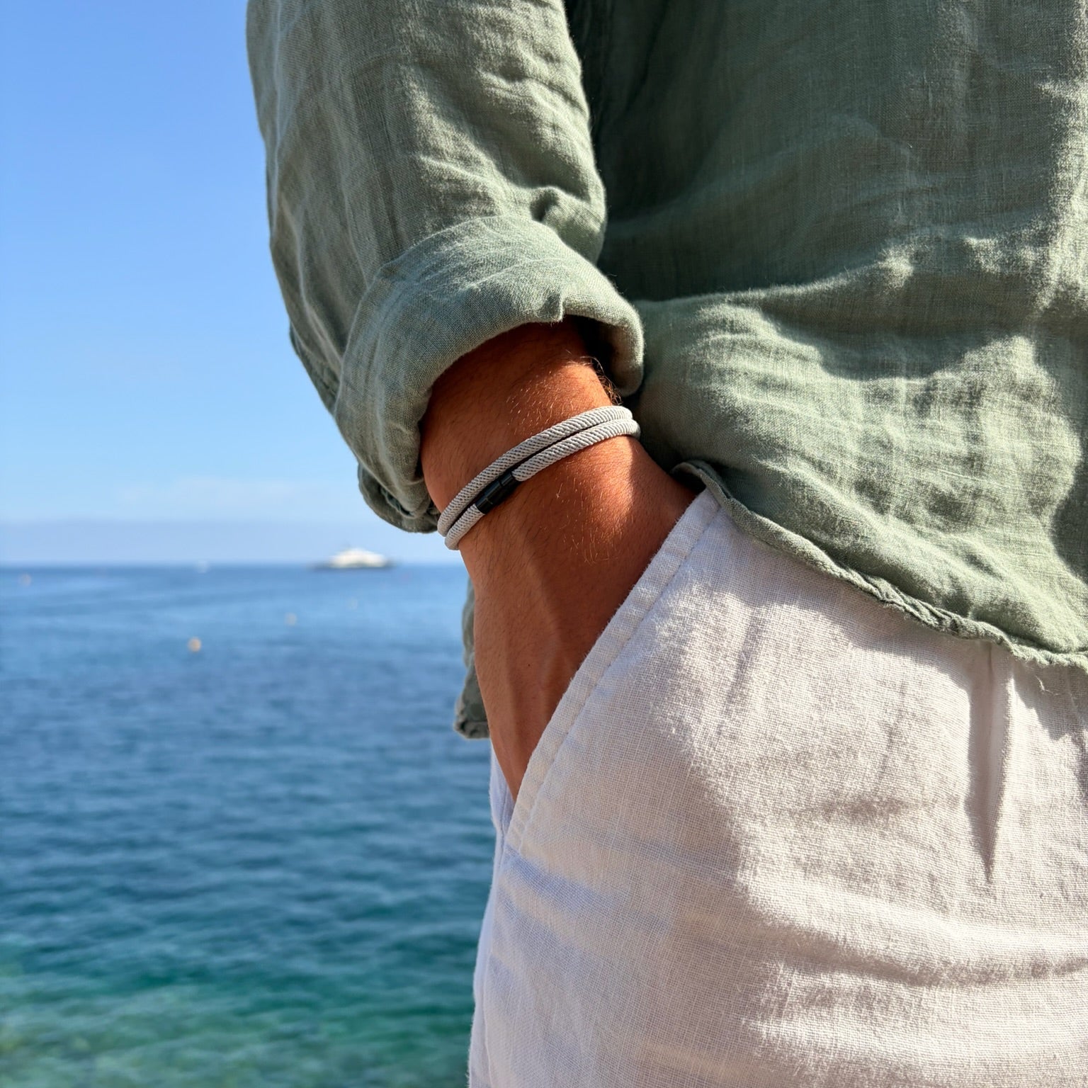 Bracelet double homme