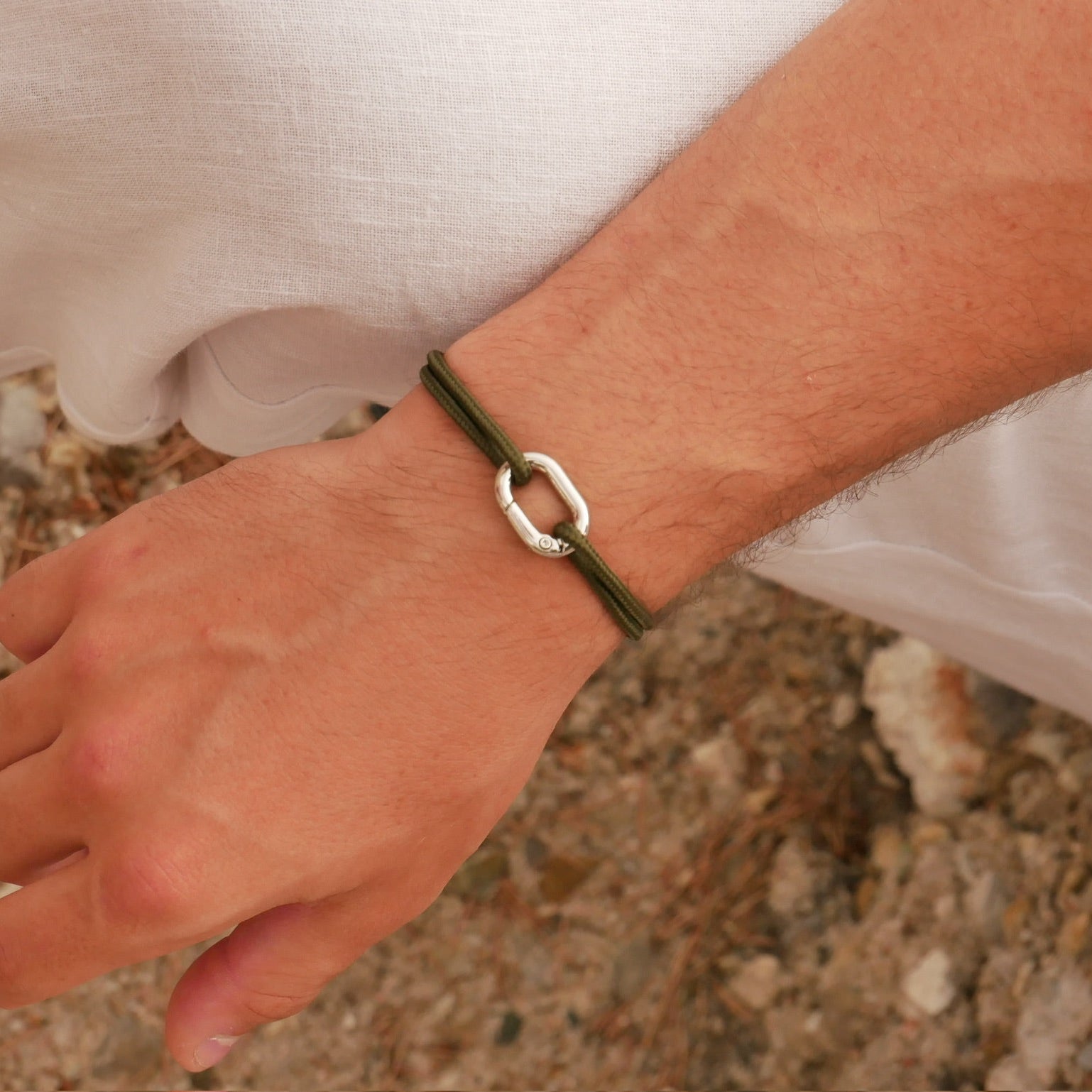 Bracelet cordon homme