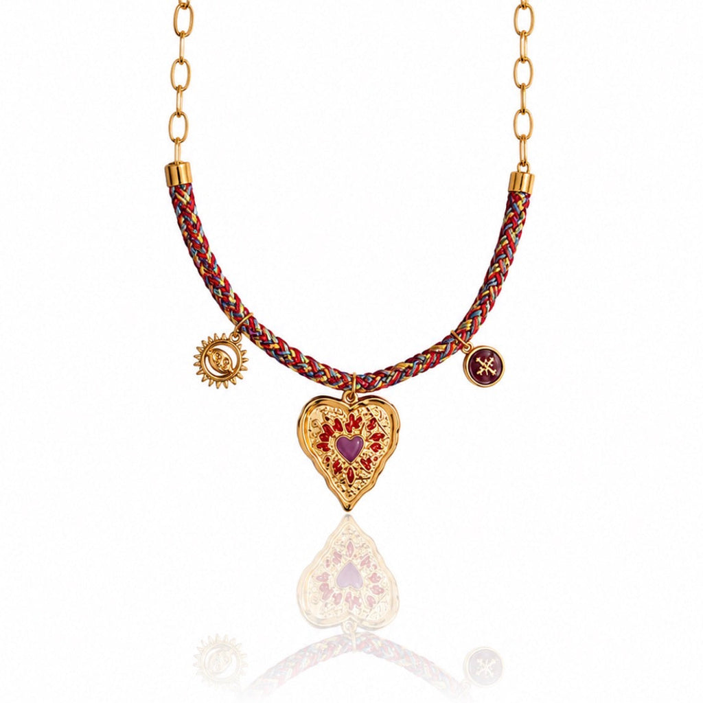 Collier charmes xoxo