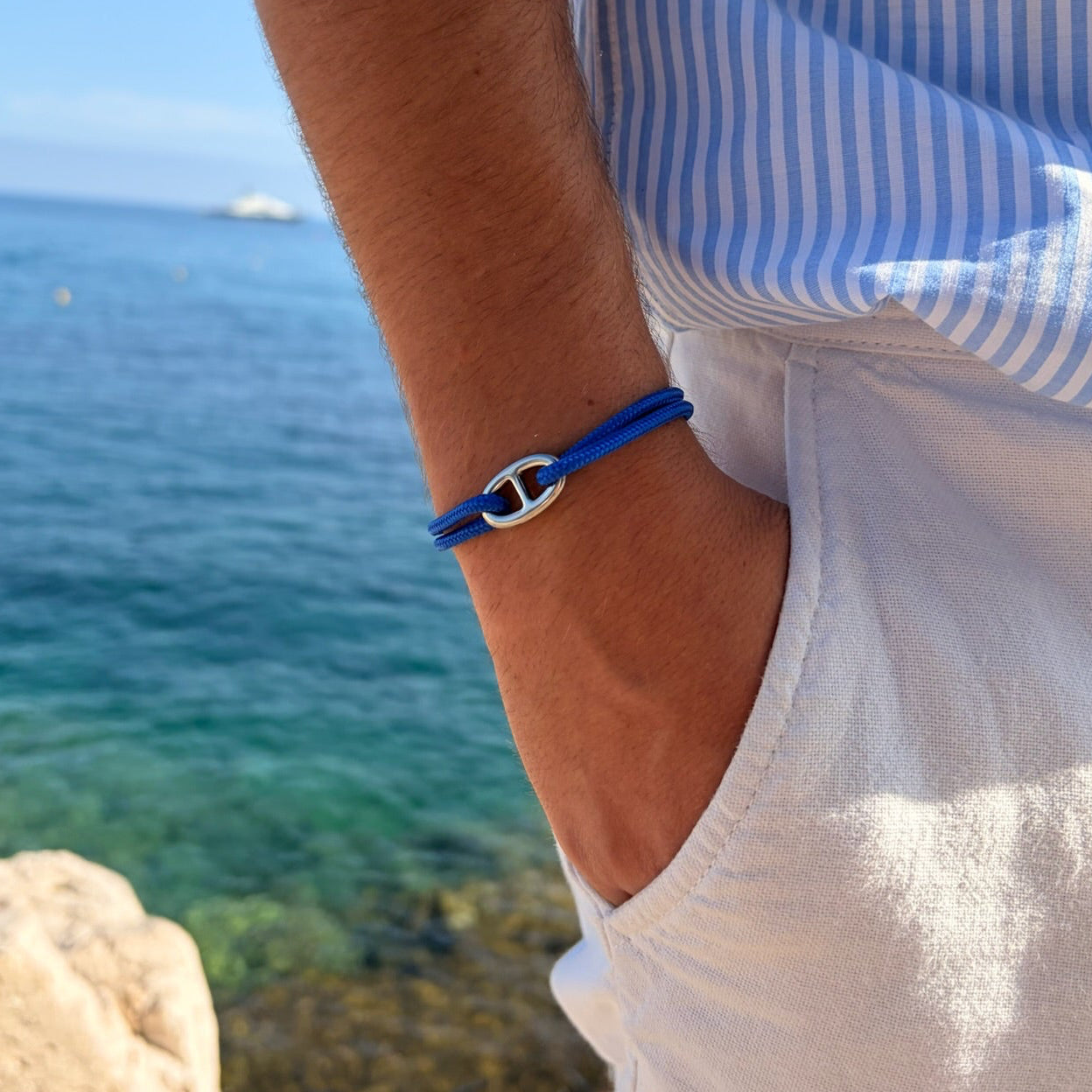 Bracelet maille marine