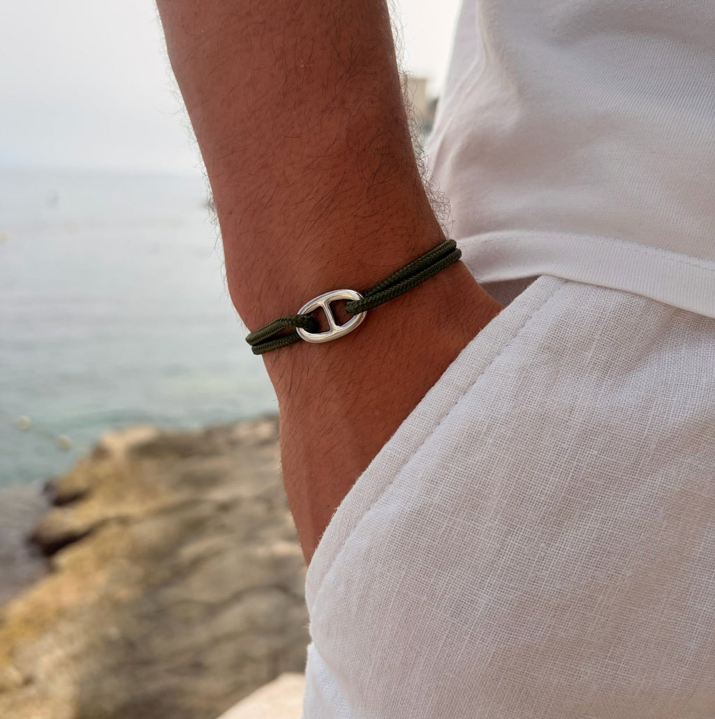 Bracelet maille marine
