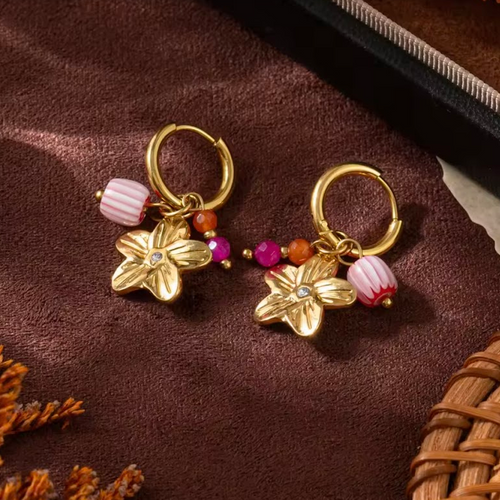 Boucles d'oreilles fleur